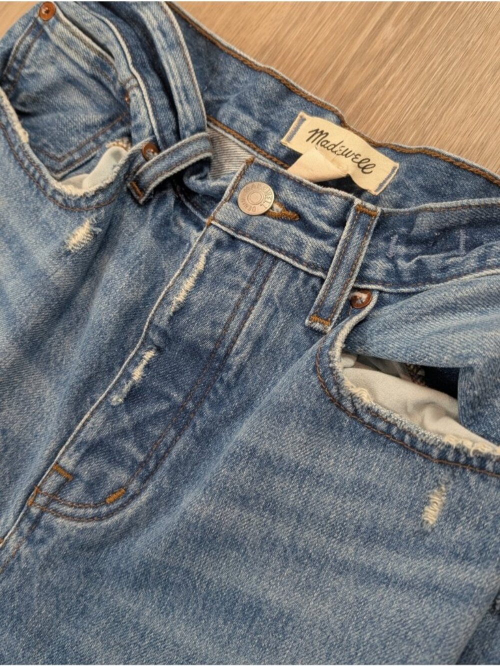 Madewell Low Slung  baggy  Denim Jeans - Picture 5 of 10